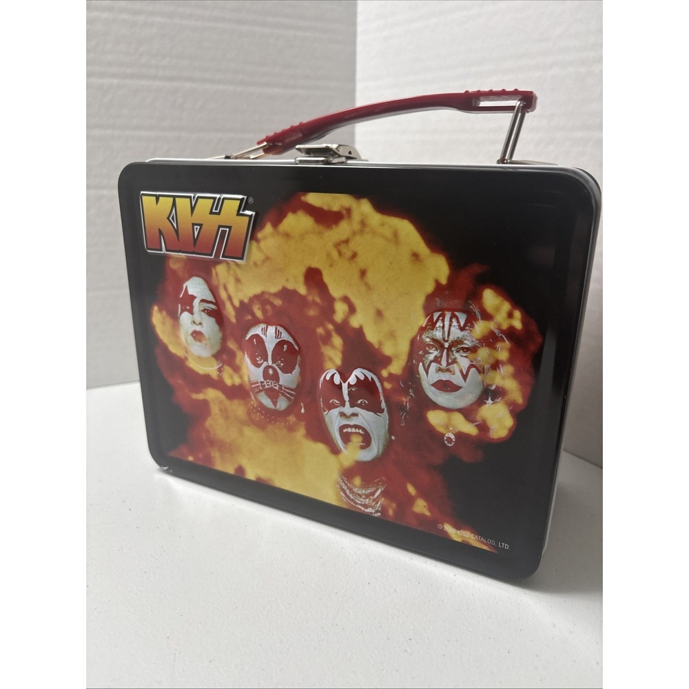 Vintage 2000 KISS Metal Lunchbox NO Thermos Excellent Condition Rock Collectable